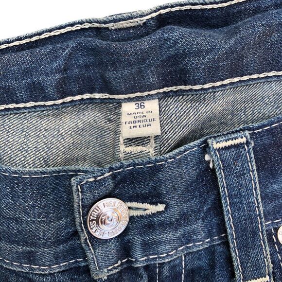 True Religion Jeans Size 36 STRAIGHT Blue - Picture 5 of 10